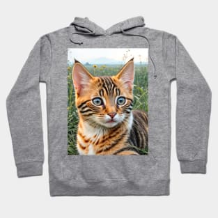 Beautiful Bengal Cat Kitten Hoodie